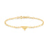 Gold Triangle Kiss Bracelet